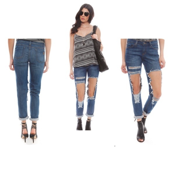 JET by John Eshaya Extreme ripped jeans 00 - Picture 1 of 6